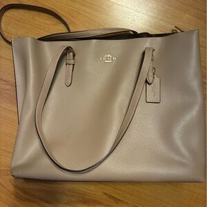 Coach Tan Leather Tote Bag